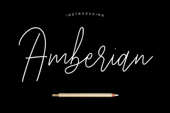 Amberian: A Sophisticated Script Font for Handmade Creations