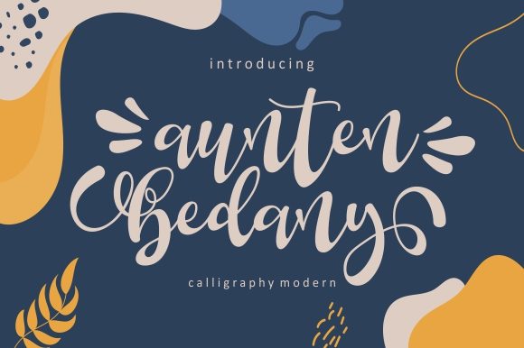 Aunten Bedany: A Handwritten Typeface for Editorial Design