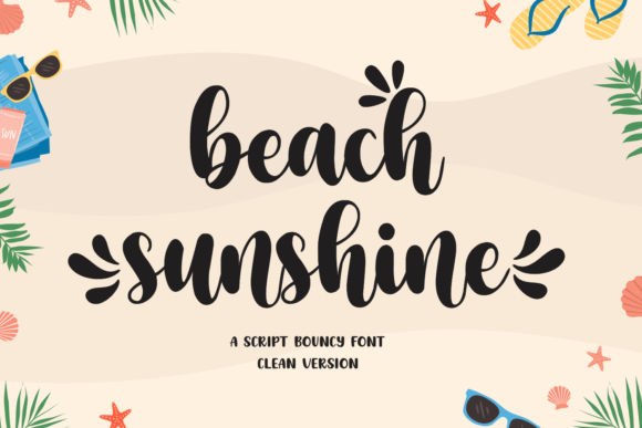 Beach Sunshine Font for Branding Projects