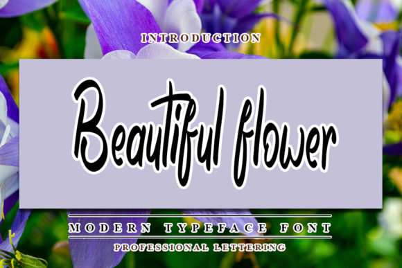 Beautiful Flower Font for Campaign Creatives