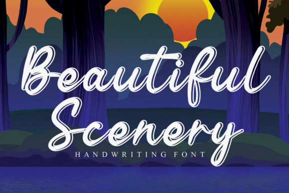 Beautiful Scenery Font for Web Design