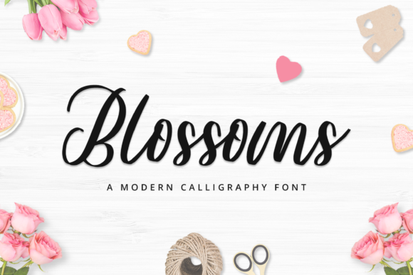 Blossoms Font for Handmade Creations