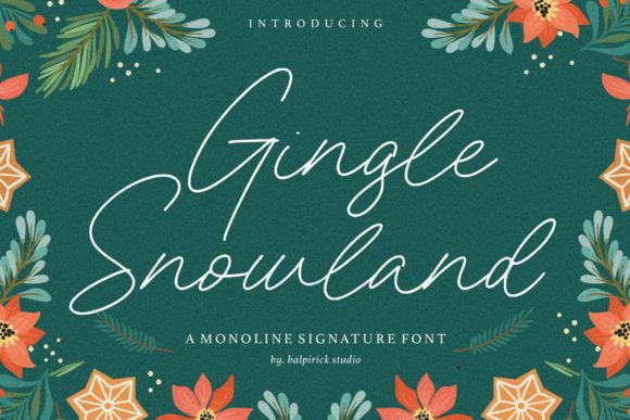 Gingle Snowland: A Stylish Script Font for Your Brand