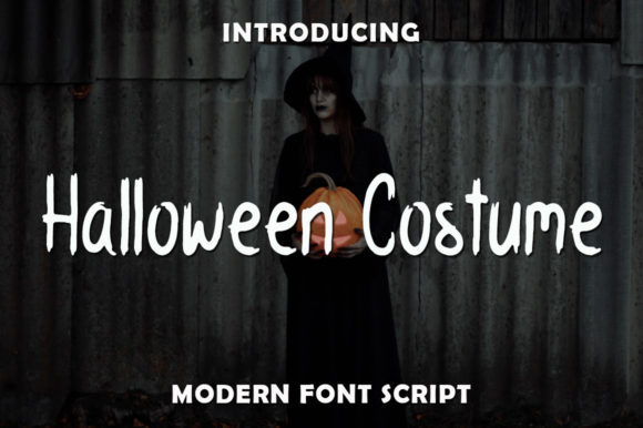 Halloween Costume Font for Branding and Design