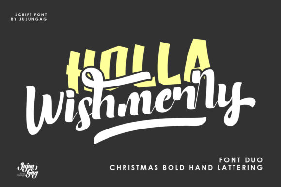 Holla Wishmerry Font for Handmade Creations