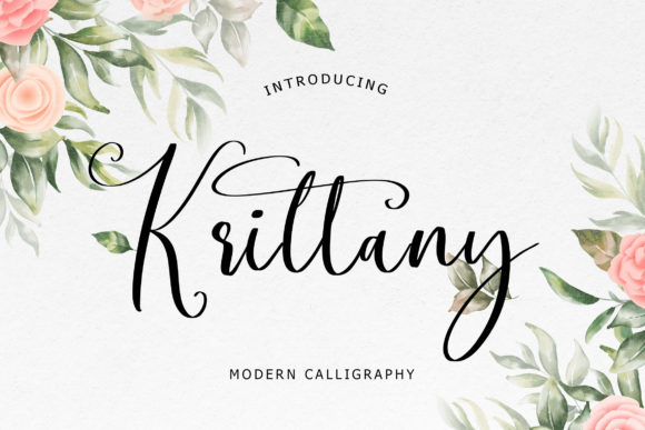 Krittany: A Handwritten Font for Romantic Editorial Design