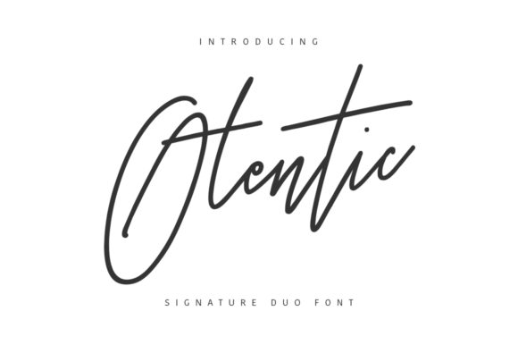 Otentic Script Font for Handmade Creations