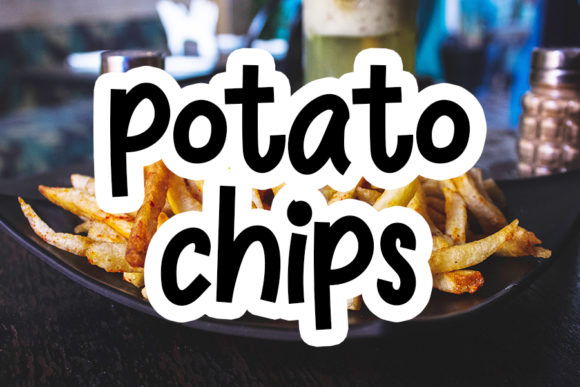 Potato Chips Font for Web Design