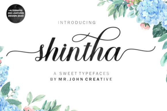 Shintha: A Handwritten Font for Modern Marketing