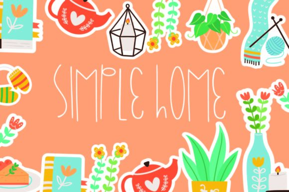 Simple Home Font for Editorial Design and Content Creation