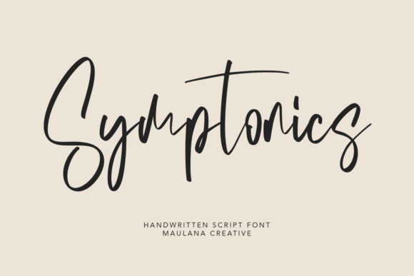 Symptonics: A Handwritten Font for Web Design