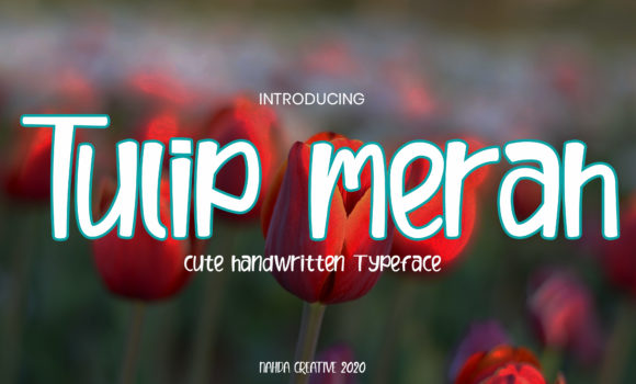 Tulip Merah: A Handwritten Font for Web Design